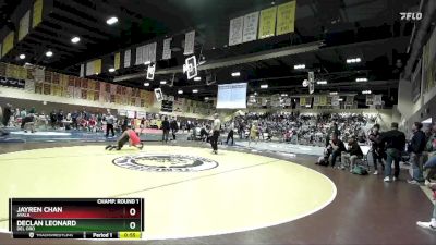 106 lbs Cons. Round 2 - Declan Leonard, Del Oro vs Jayren Chan, Ayala