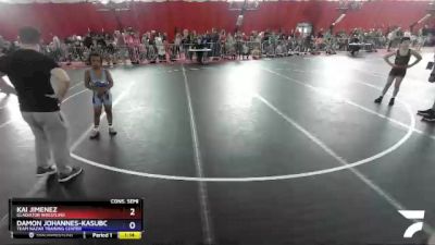 84 lbs Cons. Semi - Kai Jimenez, Gladiator Wrestling vs Damon Johannes-Kasuboski, Team Nazar Training Center