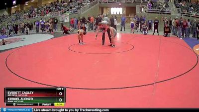 62 lbs Cons. Round 3 - Everett Cagley, Red Devil Mat Club vs Ezekiel Alonzo, Hawk Mat Club