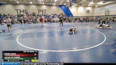 51 lbs 3rd Place Match - Asher Hood, Charger Wrestling Club vs Nicholas Harris, Sanderson Wrestling Academy