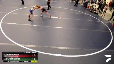 67 lbs 5th Place Match - Lars Lodgaard, Eden Prairie Wrestling vs J.a.x. Bierschenk, Wayzata Youth Wrestling