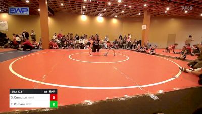 45-49 lbs Quarterfinal - Dash Compton, NORTH DESOTO WRESTLING ACADEMY vs Faith Romans, Best Trained