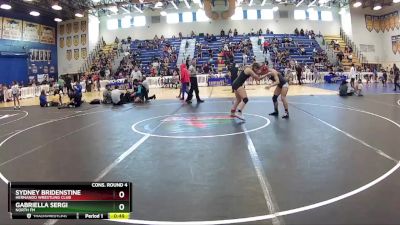 123 lbs Cons. Round 4 - Gabriella Sergi, North FM vs Sydney Bridenstine, Hernando Wrestling Club