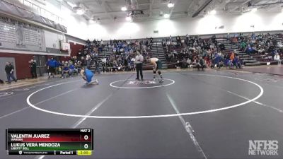 195 lbs Semifinal - Lukus Vera Mendoza, Liberty Bell vs Valentin Juarez, Warden