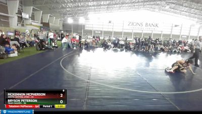 83 lbs Round 3 (4 Team) - Bryson Peterson, Team Champs vs McKennon McPherson, South Central Utah