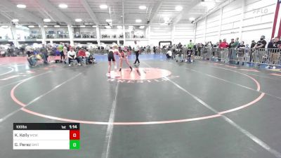 100 lbs Round Of 16 - Keagan Kelly, Mcwc vs Gabriel Perez, Smitty's Wrestling Barn