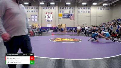 145 lbs Champ. Round 3 - Jay Eversole, Lakeway Christian Aca vs Max Munson, Centennial