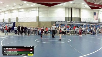 78 lbs Cons. Round 3 - Blake Walters, Midwest Xtreme Wrestling vs Aiden Edwards, Team Tiger Wrestling Club