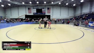 138 lbs Quarterfinal - Gwyneth Edwards, Lewiston-Porter vs Aniella Kennedy, Guilderland