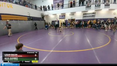 84 lbs Quarterfinal - Boyd Ramirez, Lander Middle School vs Logan Bacon, Shoshoni Junior High School