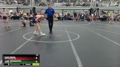 130 lbs Semis (4 Team) - Liam Israel, Grit Mat Club vs Luke Frankovits, M2TCNJ