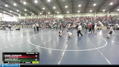 75+ Cons. Semi - Hagen Thurgood, Delta Wrestling Club vs Hudson Kelly, Wasatch Wrestling Club