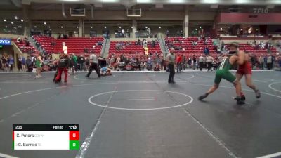 205 lbs Semifinal - Carson Barnes, Team Central vs Colbyn Peters, Central City Youth Wrestling