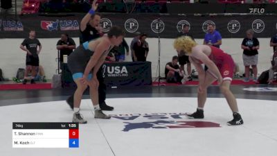 74 kg Rnd Of 64 - Troy Shannon, Pinning Pythons Wrestling Club vs Marc Koch, CLT Regional Training Center