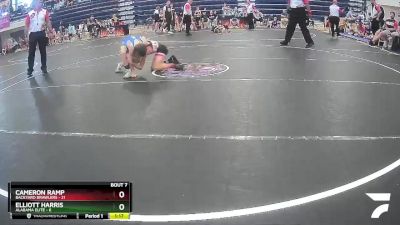 70 lbs Semis & 1st Wrestleback (8 Team) - Elliott Harris, Alabama Elite vs Cameron Ramp, Backyard Brawlers