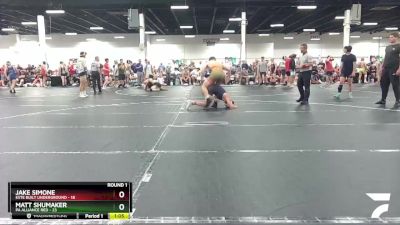 160 lbs Round 1 (6 Team) - Jake Simone, Este Built Underground vs Matt Shumaker, PA Alliance Red