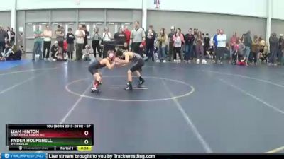 67 lbs Semifinal - LIAM HINTON, Gold Medal Grappling vs Ryder Hounshell, Wytheville