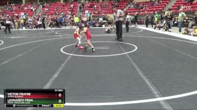 46 lbs Cons. Round 4 - Victor Frayre, Alpha Academy vs Leonardo Pena, Ridge Wrestling Club