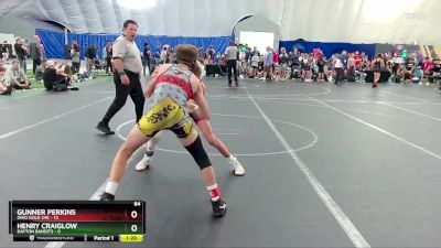 84 lbs Round 1 (8 Team) - Gunner Perkins, Ohio Gold 24k vs Henry Craiglow, Dayton Bandits