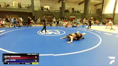 138 lbs Cons. Round 3 - Devin Grossman, MT vs John Hayes, OR