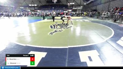 144 lbs Round 1 - Lars Weaver, Big Cat Wrestling Club vs Caleb Reardon, Burbank Wrestling Club