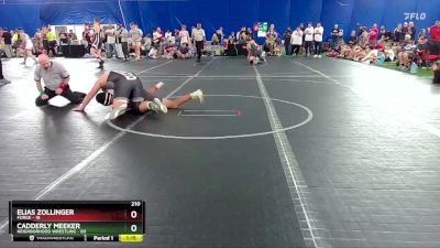 210 lbs Round 5 (8 Team) - Cadderly Meeker, Neighborhood Wrestling vs Elias Zollinger, FORGE