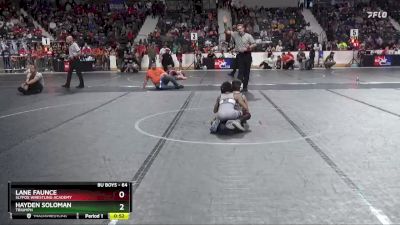 64 lbs Quarterfinal - Hayden Soloman, Triumph vs Lane Faunce, SlyFox Wrestling Academy