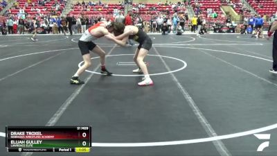 140 lbs 1st Place Match - Elijah Gulley, Lawrence Elite vs Drake Troxel, Nebraska Wrestling Academy