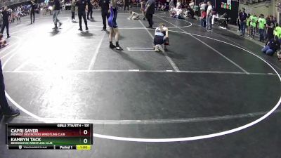 101 lbs Cons. Round 3 - Capri Sayer, Midwest Destroyers Wrestling Club vs Kamryn Tack, Bennington Wrestling Club