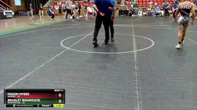 84 lbs Placement (4 Team) - Mason Myers, Armory vs Bradley Bohaychyk, Donahue WA