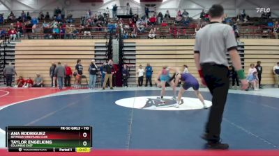 110 lbs Cons. Round 2 - Ana Rodriguez, Seymour Wrestling Club vs Taylor Engelking, Columbus East