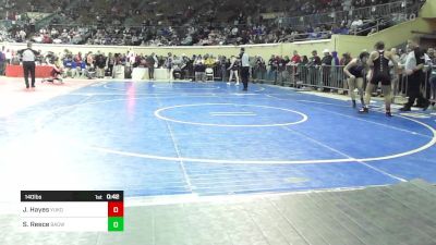 140 lbs Consi Of 8 #2 - Jahzara Hayes, Yukon Jr. High Girls vs Sonora Reece, Broken Arrow Girls Junior High