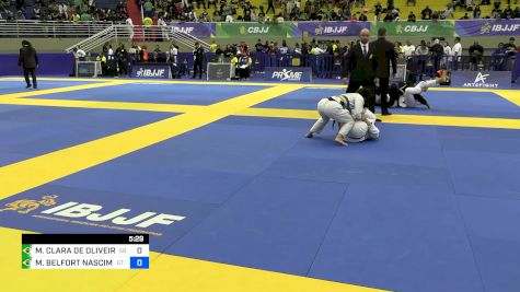 MARIA CLARA DE OLIVEIRA MIRANDA vs MANUELA BELFORT NASCIMENTO 2024 Brasileiro Jiu-Jitsu IBJJF