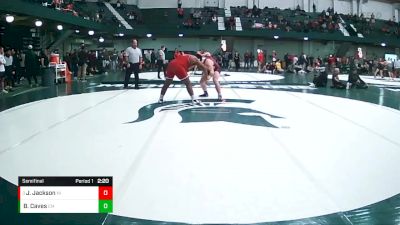 285 lbs Semifinal - Jacobi Jackson, Northern Illinois vs Bryan Caves, Central Michigan