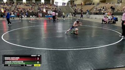 85 lbs Champ. Round 1 - Knox Hatcher, Wildcats Wrestling vs Canon Matchette, Anderson Co Youth Wrestling
