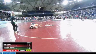 120 lbs Cons. Round 2 - Kaiden Huber, Cashmere Wrestling Club vs Mack Pell, Cashmere Wrestling Club