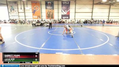 160 lbs Rd# 2 10:30am Friday - Lucas Boe, M2TC Blue vs Garrett Young, NCWAY National Team