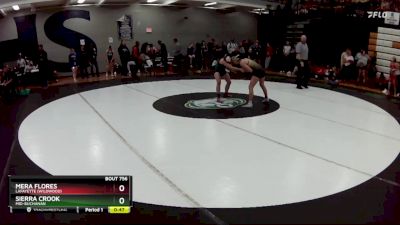 110 lbs. Cons. Round 4 - Sierra Crook, Mid-Buchanan vs Mera Flores, Lafayette (Wildwood)