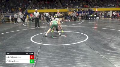 100 lbs Round Of 32 - Blake Telenko, Penn Trafford vs Titan Powell, Connellsville