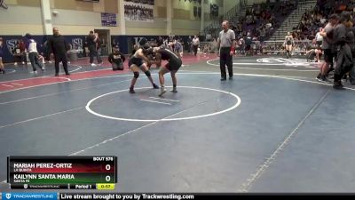 131 lbs Cons. Round 5 - Kailynn Santa Maria, Santa Fe vs Mariah Perez-Ortiz, La Quinta