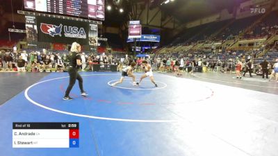 106 lbs Rnd Of 16 - Cristian Andrade, California vs Isaac Stewart, Montana