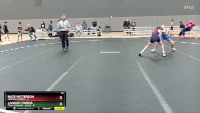 72 lbs Round 1 (6 Team) - Landon Owens, Team Donahoe - Black vs Nate Patterson, Virginia Patriots