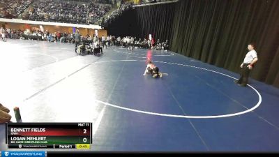 56 lbs Quarterfinal - Bennett Fields, Iowa vs Logan Mehlert, Big Game Wrestling Club