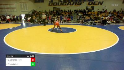 116 lbs Consi Of 8 #2 - Elijah Valencia, Merced vs Thunder Lewis, Clovis