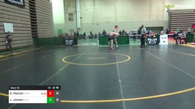 125 lbs Quarterfinal - Shane Metzler, Rutgers vs Josh Jensen, Utah Valley