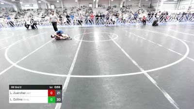 100 lbs Rr Rnd 2 - Lucas Zuercher, Grit Mat Club Red vs Lucas Collins, Triumph Maize