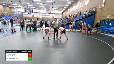 120 lbs 5th Place Match - Kelby Wright, Bear River Junior High vs Oliver Balmforth, AVIATOR WRESTLING CLUB