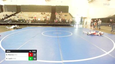 85 lbs Rr Rnd 2 - Bella Manno, Apex Elementary vs Nicolas Loch, Neshaminy Youth Wrestling