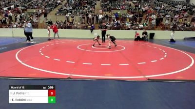 64 lbs Round Of 16 - John Patrie, PTC Wrestling vs Ella Robbins, Bison Takedown Wrestling Club