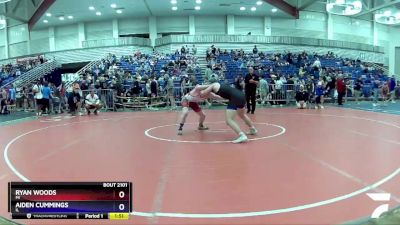 132 lbs Champ. Round 2 - Ryan Woods, MI vs Aiden Cummings, IL